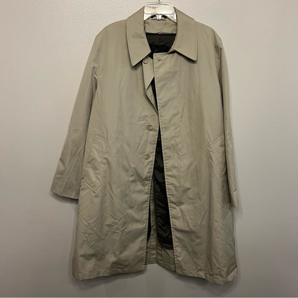 Vintage Lakeland Mens Size 40 Regular Trenchcoat - Picture 1 of 11